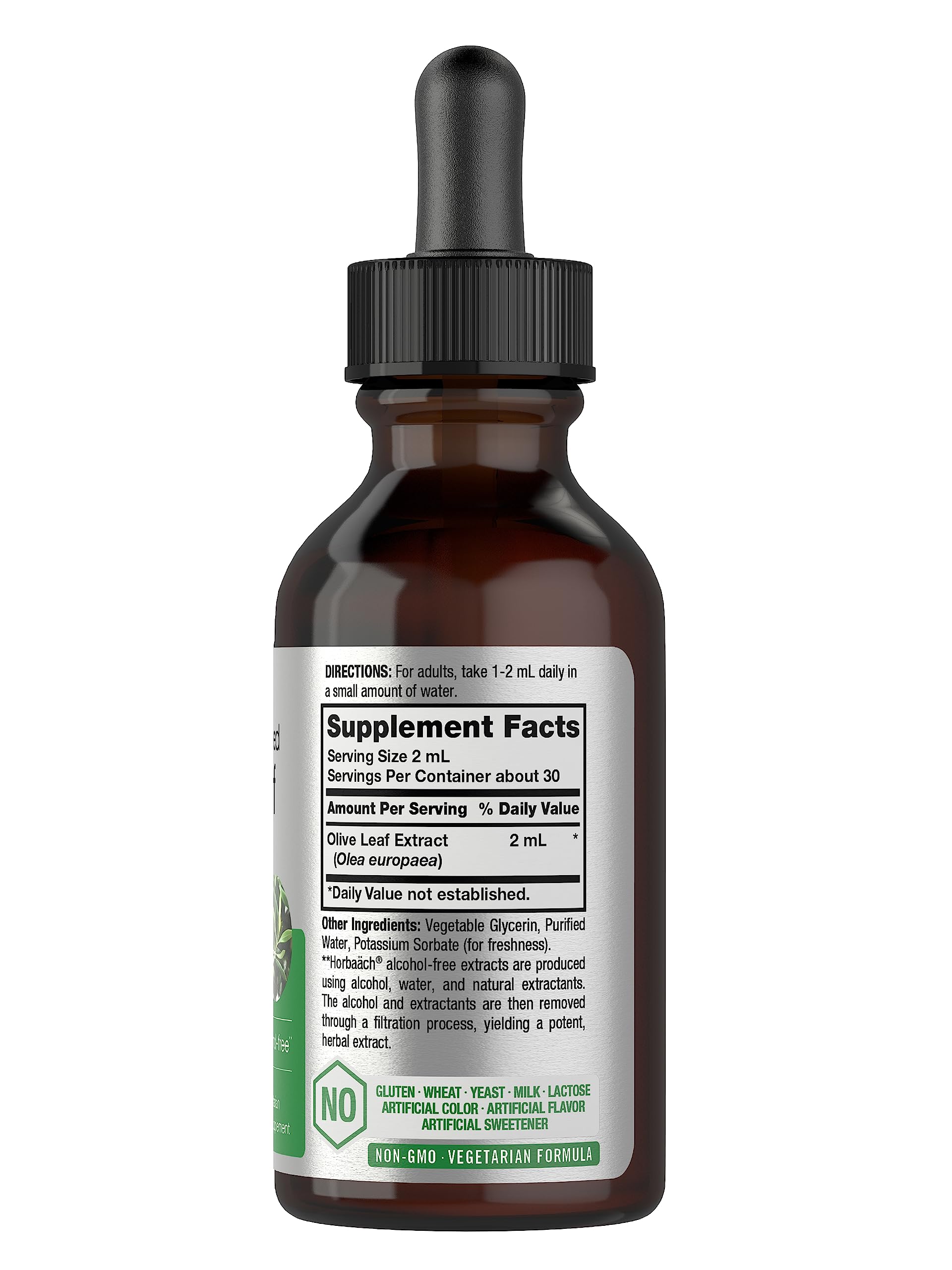 Foto 3 pulgar | Extracto de Hoja de Olivo Horbäach Super Strength 60 ml - Venta Internacional