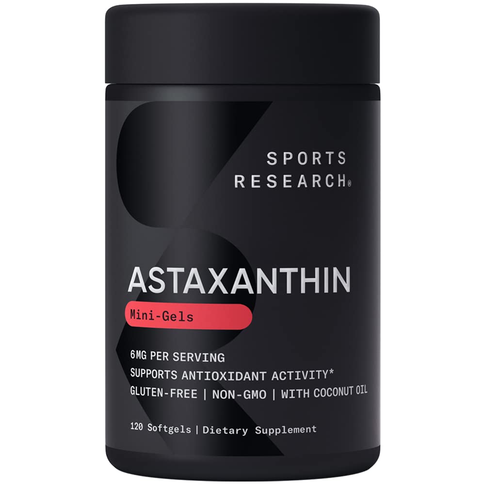 Suplemento Sports Research Astaxantina 6 Mg 120 Cápsulas Blandas - Venta Internacional