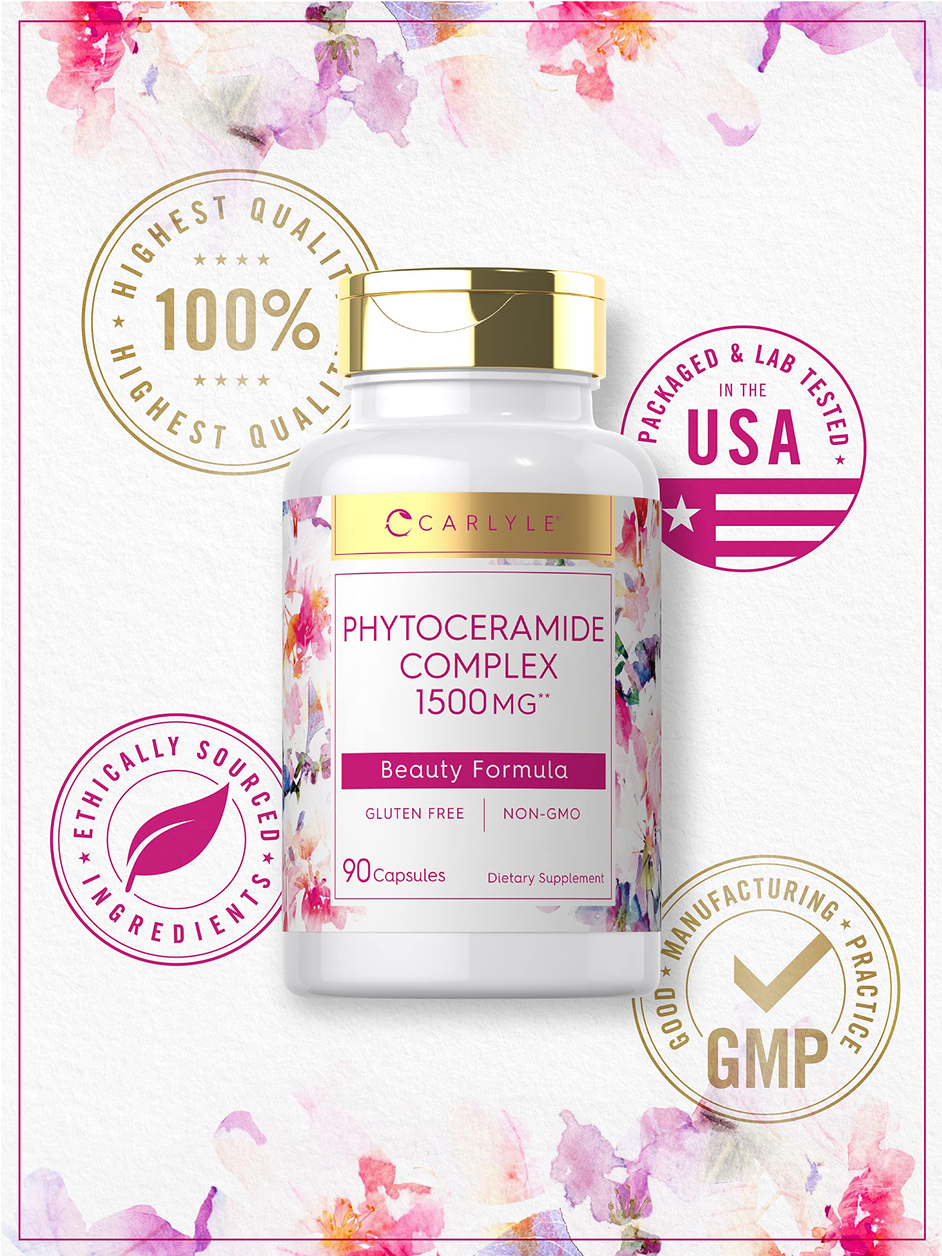 Foto 6 pulgar | Suplemento Carlyle Phytoceramide 1500 Mg 90 Cápsulas - Venta Internacional