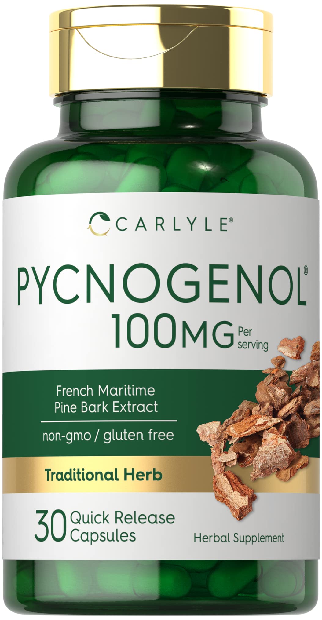 Foto 2 pulgar | Suplemento Carlyle Pycnogenol 100 Mg | 30 Cápsulas - Antioxidante Natural