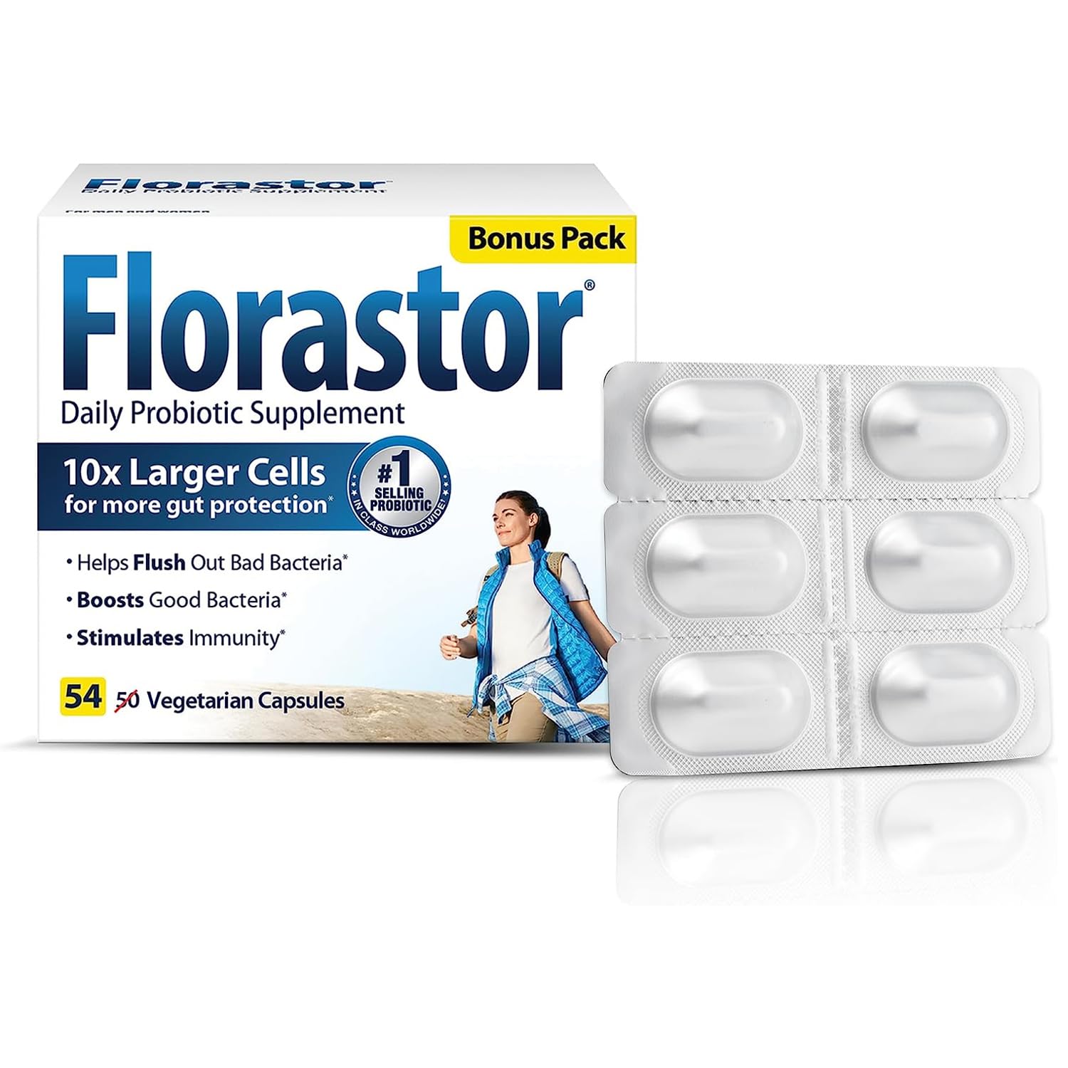 Foto 2 pulgar | Suplemento Florastor Probiotics 54 Cápsulas para la Salud Digestiva - Venta Internacional