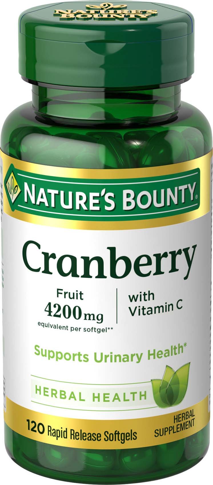 Foto 2 pulgar | Complemento Nature's Bounty Cranberry Fruit 4200 Mg Más Vitamina C - Venta Internacional