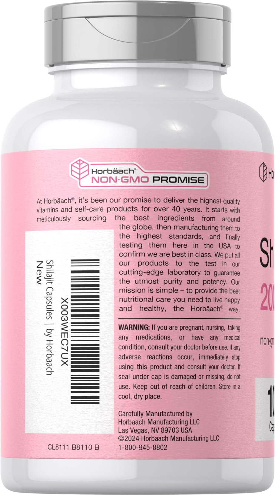Foto 4 pulgar | Suplemento Horbäach Shilajit 2000 mg 100 Unidades - Venta Internacional