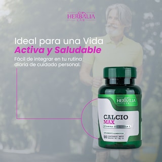 Foto 8 | Calcio Max 600 Triple Fuerza Herbalia Lab con Vitamina D3 Y Omega 3