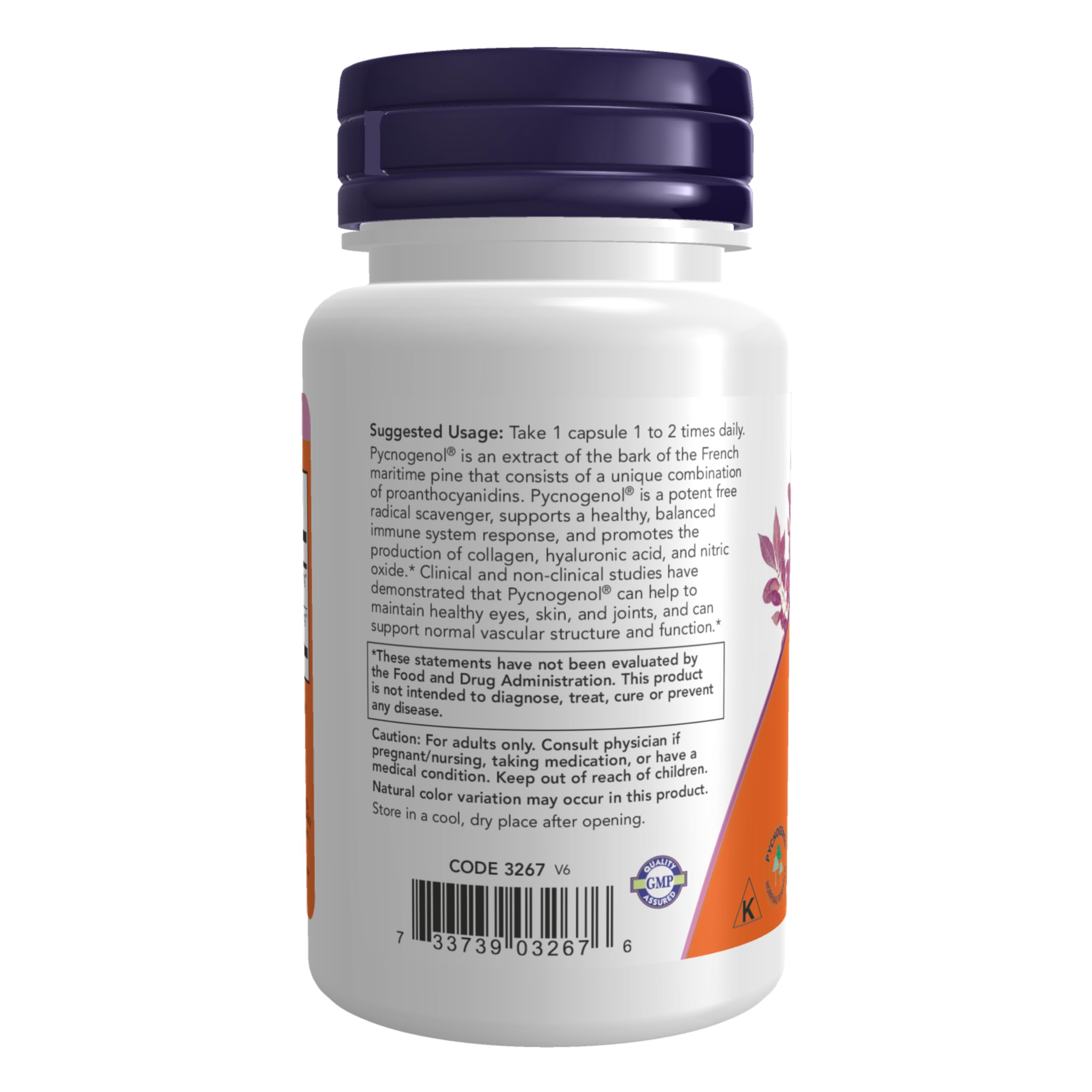 Foto 4 pulgar | Complemento Now Pycnogenol 100 Mg con Amla - 60 cápsulas vegetarianas