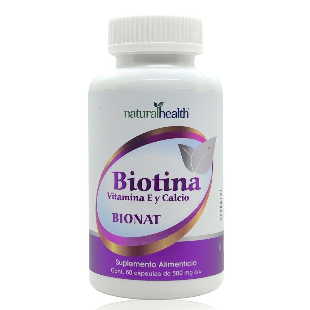 Foto 2 pulgar | Suplemento Natural Health Biotina de 60 Cápsulas