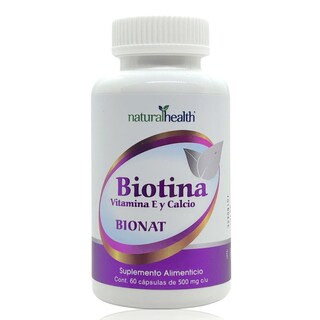 Foto 1 | Suplemento Natural Health Biotina de 60 Cápsulas