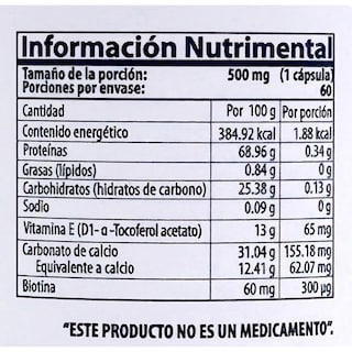 Foto 2 | Suplemento Natural Health Biotina de 60 Cápsulas