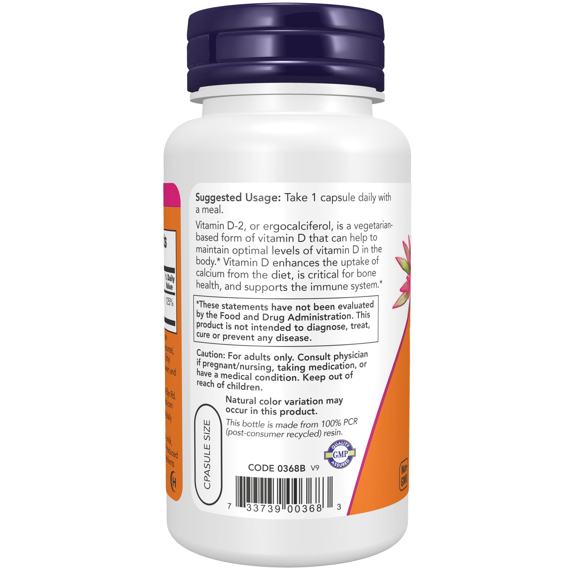 Foto 4 pulgar | Suplemento Now Vitamina D Seca de Alta Potencia 1000 Ui 120 Cápsulas - Venta Internacional