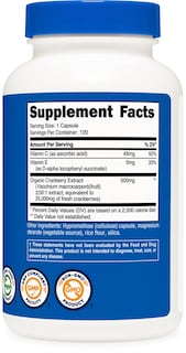 Foto 5 | Suplemento Nutricost de 25 000 mg de Extracto de Arándano con Vitaminas C Y E - Venta Internacional