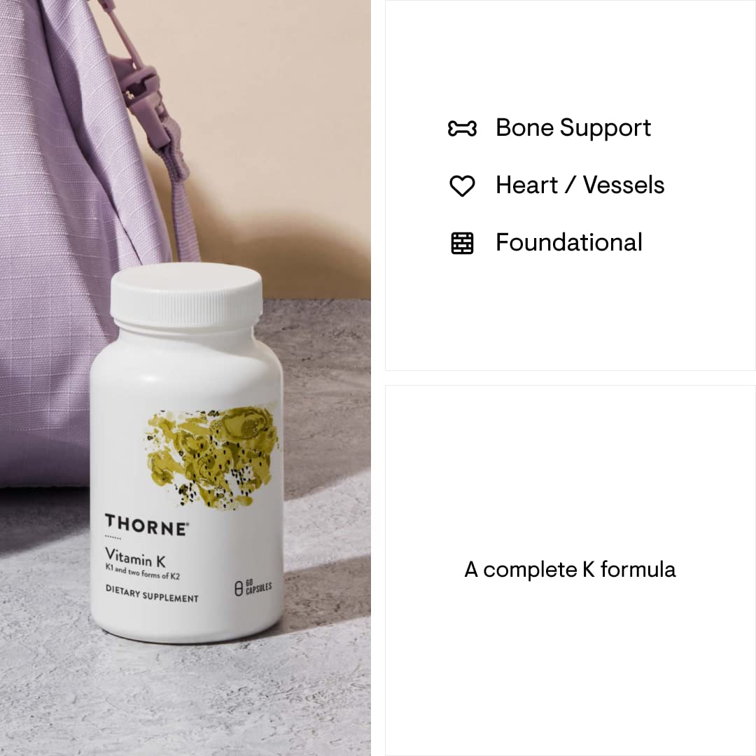 Foto 5 | Suplemento Thorne Vitamina K 60 Cápsulas - Venta Internacional
