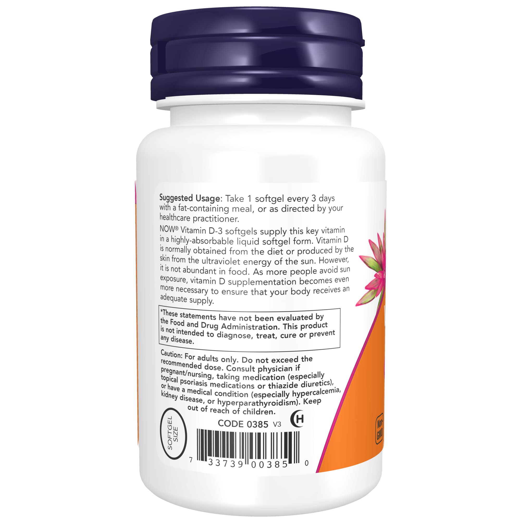 Foto 4 pulgar | Supplements Now Vitamina D-3 Cápsulas Blandas De 10.000 Ui, 240 Unidades - Venta Internacional