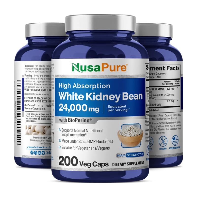 Foto 5 pulgar | Suplemento Nusapure de Extracto De Frijoles Blancos 24 000 mg  - Venta Internacional