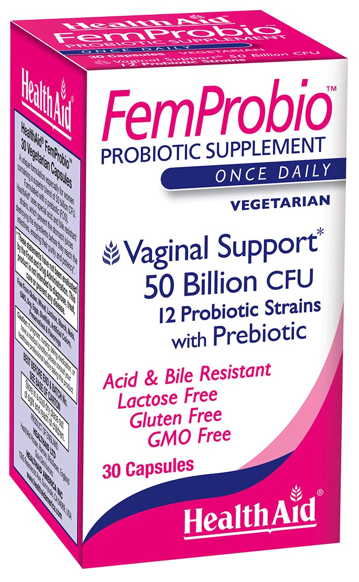 Foto 2 pulgar | Suplemento HealthAid Femprobio 50 Mil Millones con Prebiótico 30 Piezas - Venta Internacional