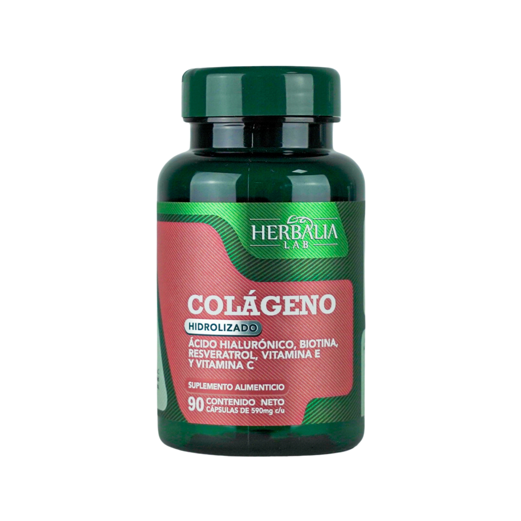 Foto 2 pulgar | Colágeno Hidrolizado Y Ácido Hialurónico Con Biotina Herbalia Lab Resveratrol Vitamina E Y Vitamina C