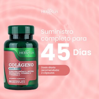 Foto 6 | Colágeno Hidrolizado Y Ácido Hialurónico Con Biotina Herbalia Lab Resveratrol Vitamina E Y Vitamina C