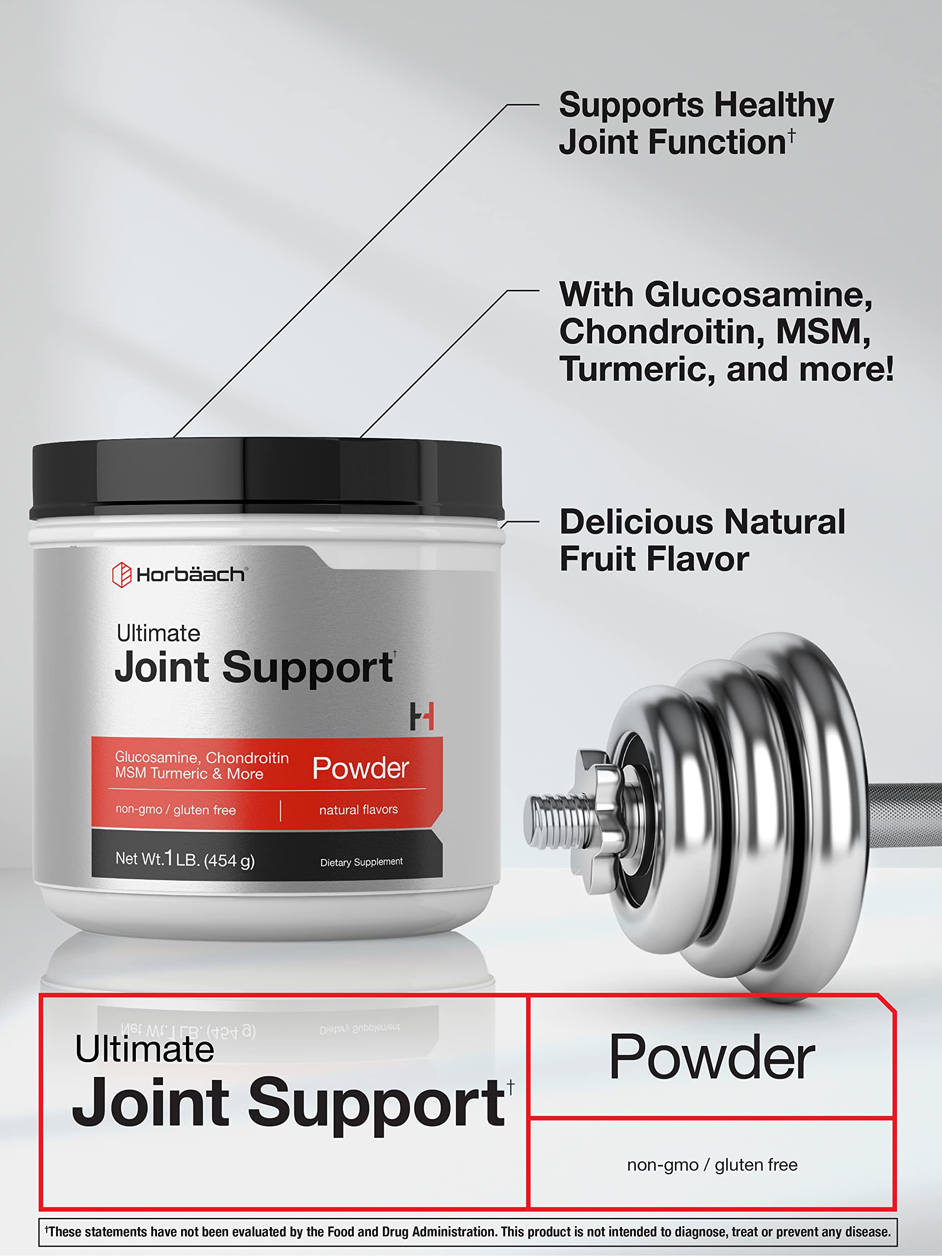 Foto 5 pulgar | Suplemento Horbäach Ultimate Joint Support 454 g - Venta Internacional