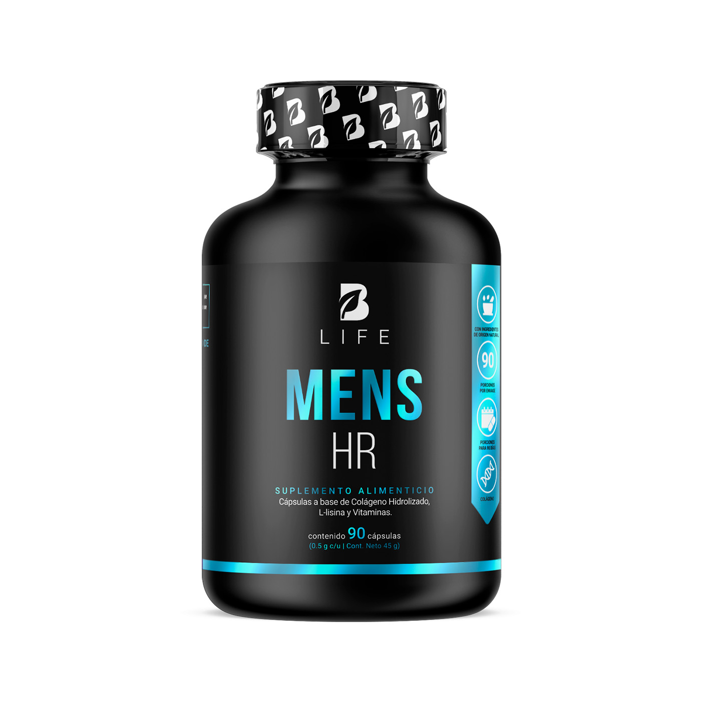 Foto 1 | Cápsulas con Colágeno Mens Hair B Life L-lisina Zinc y Vitaminas Biotina A D3 B5 y B6