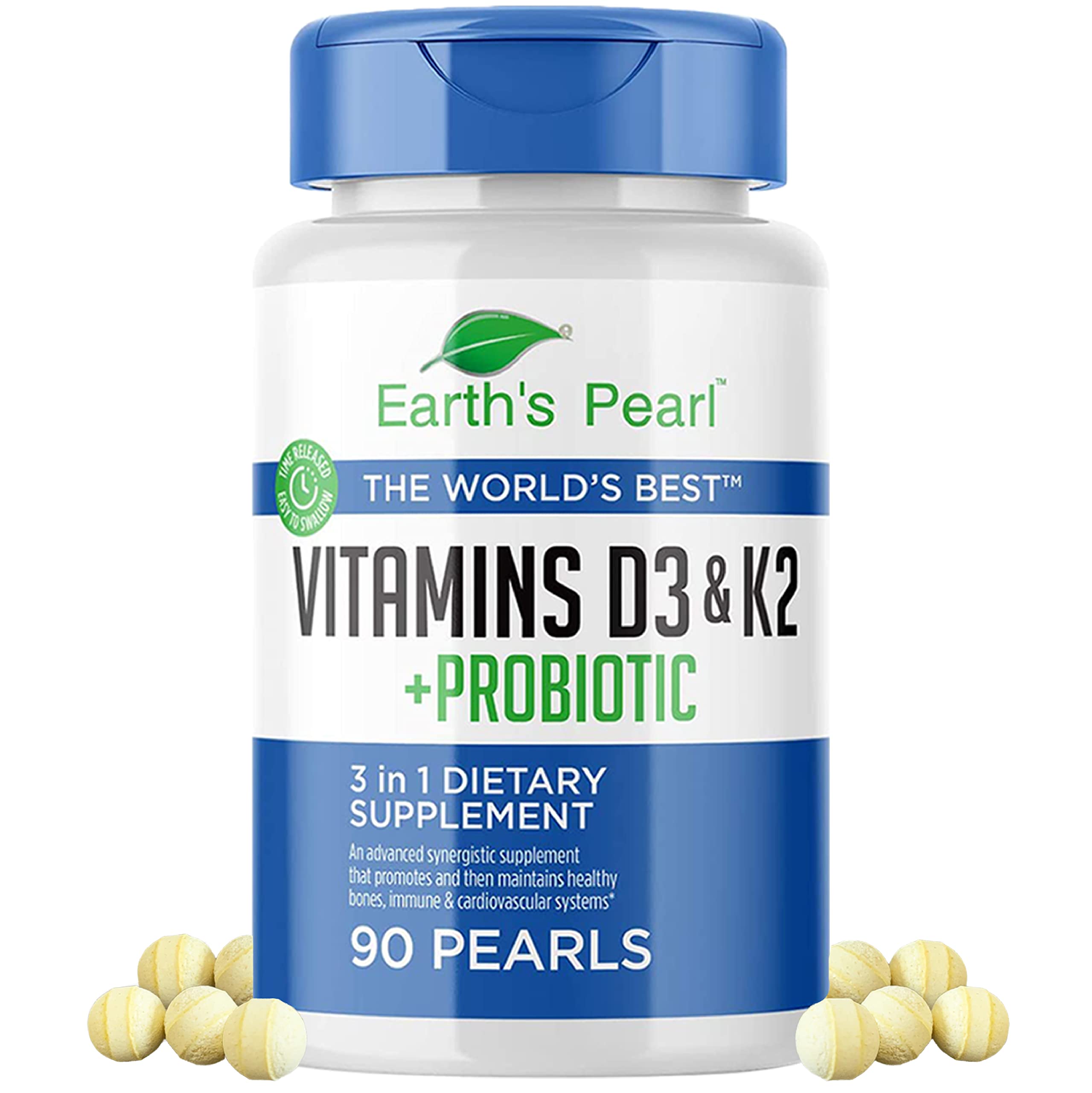 Foto 2 pulgar | Suplemento de Vitamina D3 K2 De Earth's Pearl Suministro De 5000 Ui Para 90 Días - Venta Internacional