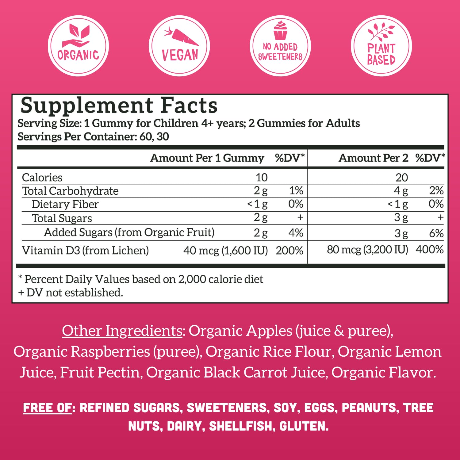 Foto 3 pulgar | Vitamina D3 Llama Naturals en Gomitas para Niños y Adultos 60 Unidades - Venta Internacional