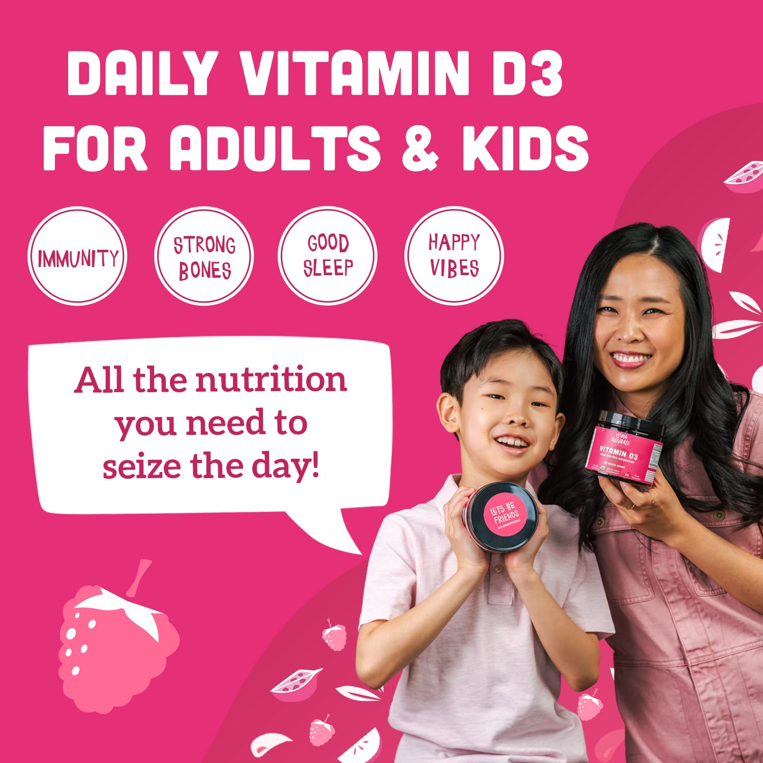 Foto 5 pulgar | Vitamina D3 Llama Naturals en Gomitas para Niños y Adultos 60 Unidades - Venta Internacional