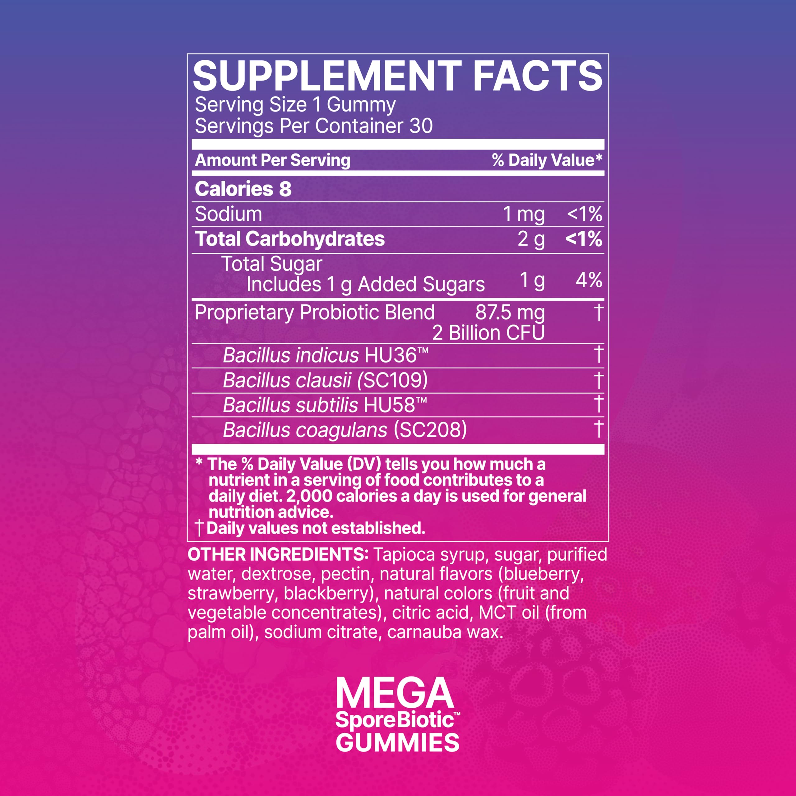 Foto 6 pulgar | Suplemento Microbiome Labs Mega Spore Biotic 30 Gomitas-Venta Internacional