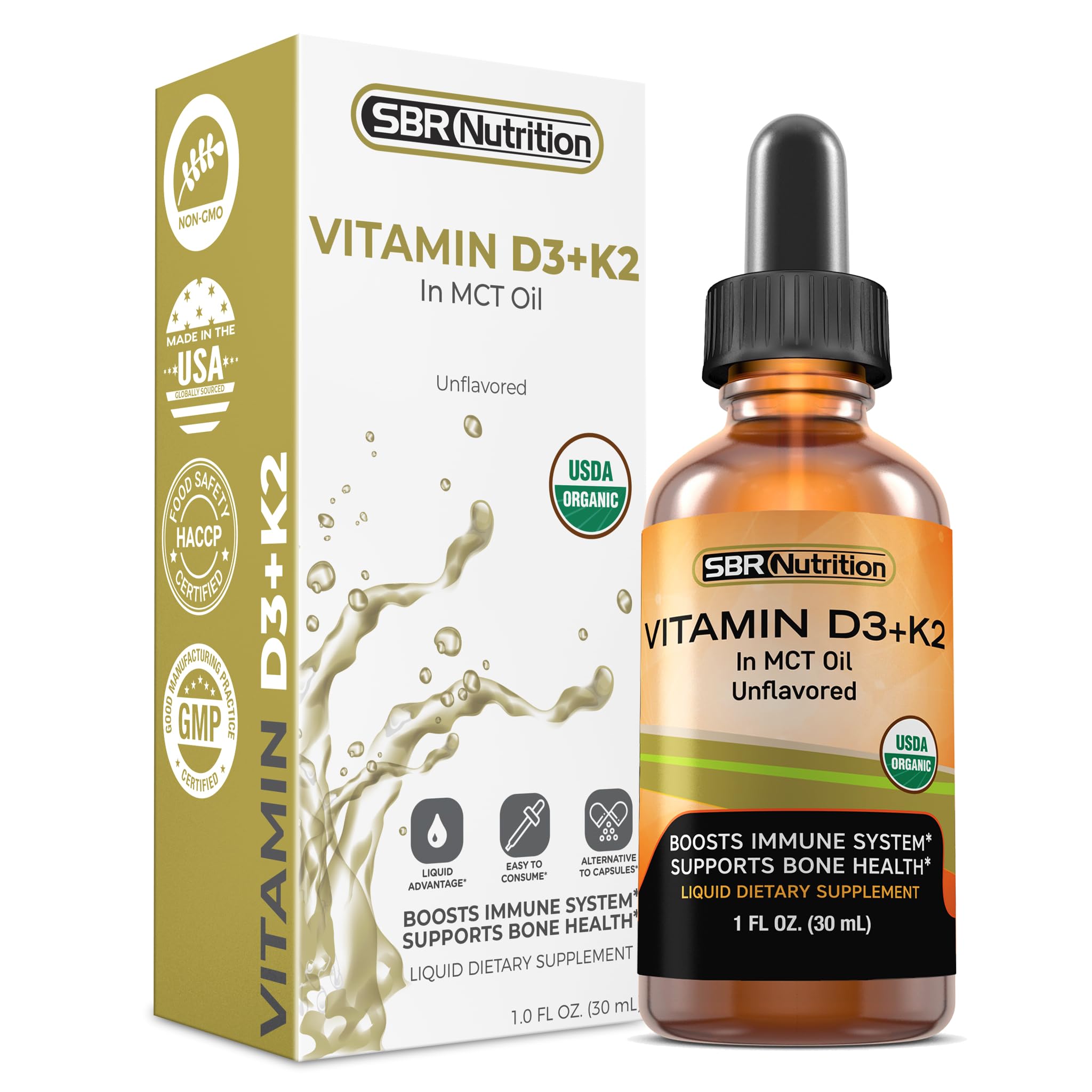 Foto 2 pulgar | Suplemento Sbr Nutrition Vitamina D3 + K2 - Venta Internacional