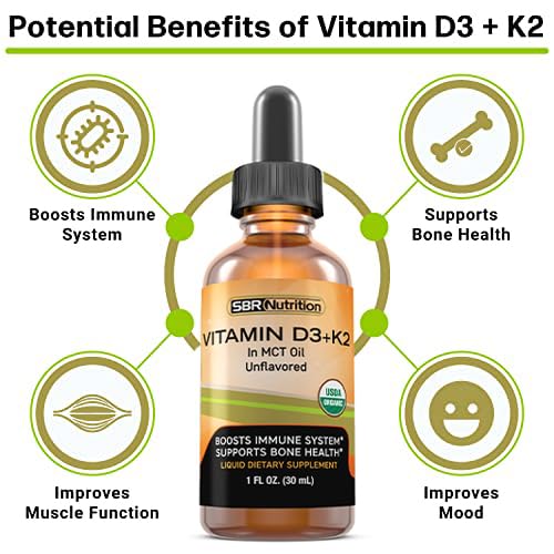 Foto 4 pulgar | Suplemento Sbr Nutrition Vitamina D3 + K2 - Venta Internacional