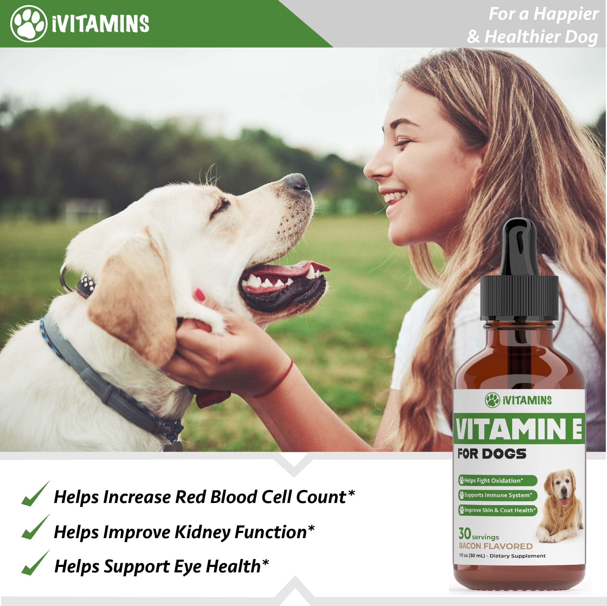 Foto 6 pulgar | Suplemento de Vitamina E para Perros 30 ml - Venta Internacional
