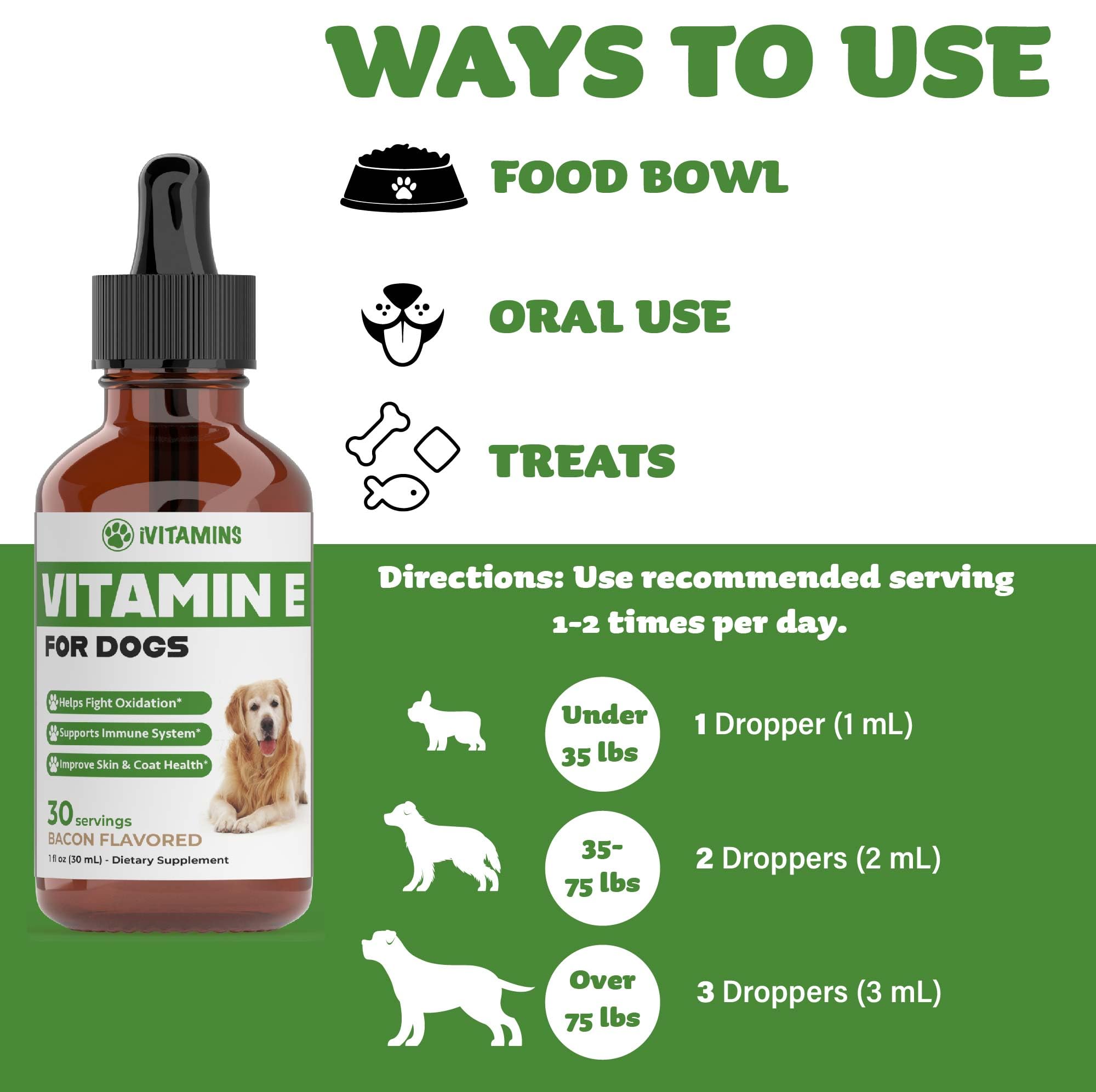 Foto 7 pulgar | Suplemento de Vitamina E para Perros 30 ml - Venta Internacional