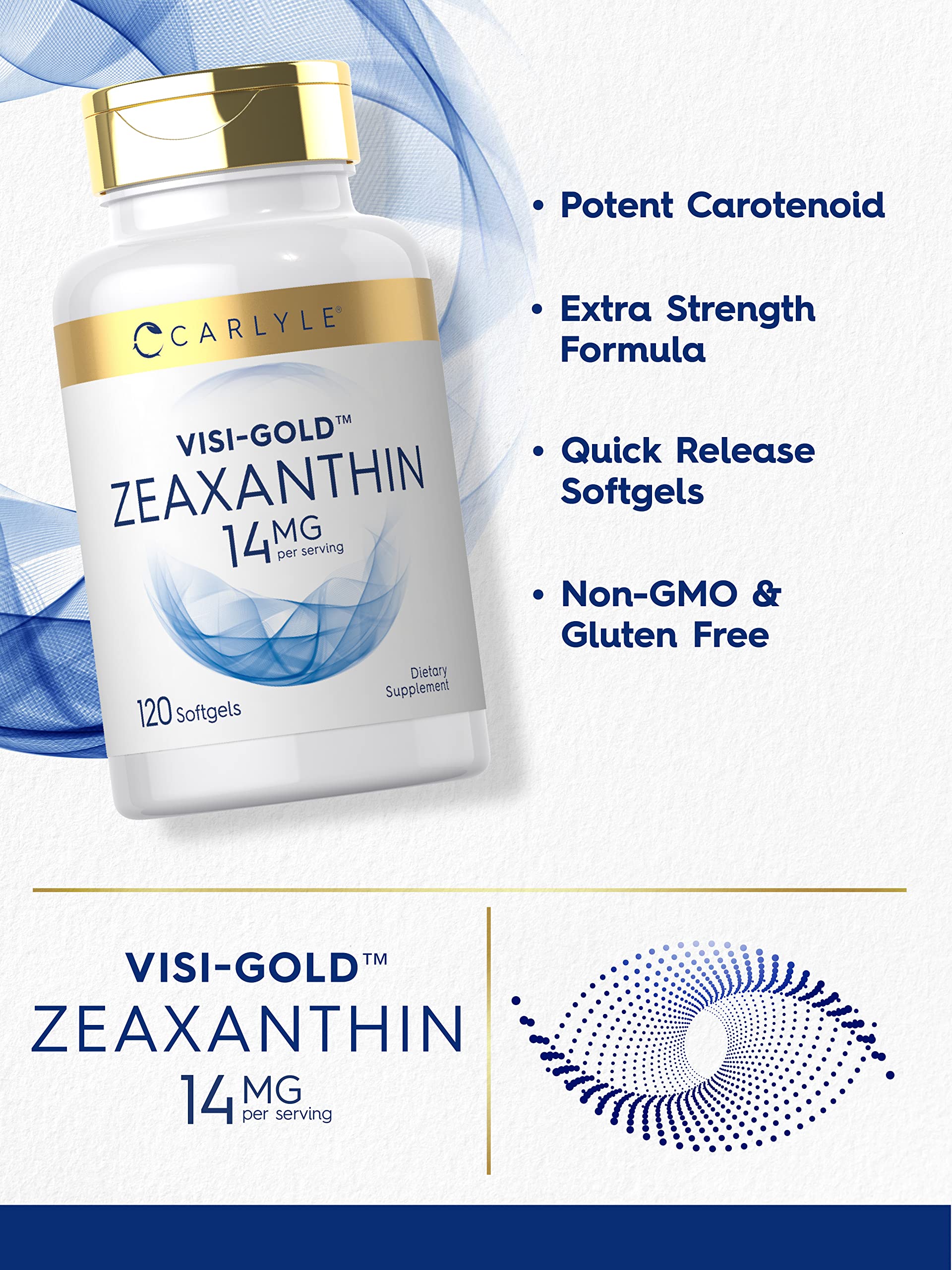 Foto 3 | Suplemento Carlyle Zeaxantina 14 Mg 120 Cápsulas Blandas Salud Ocular - Venta Internacional