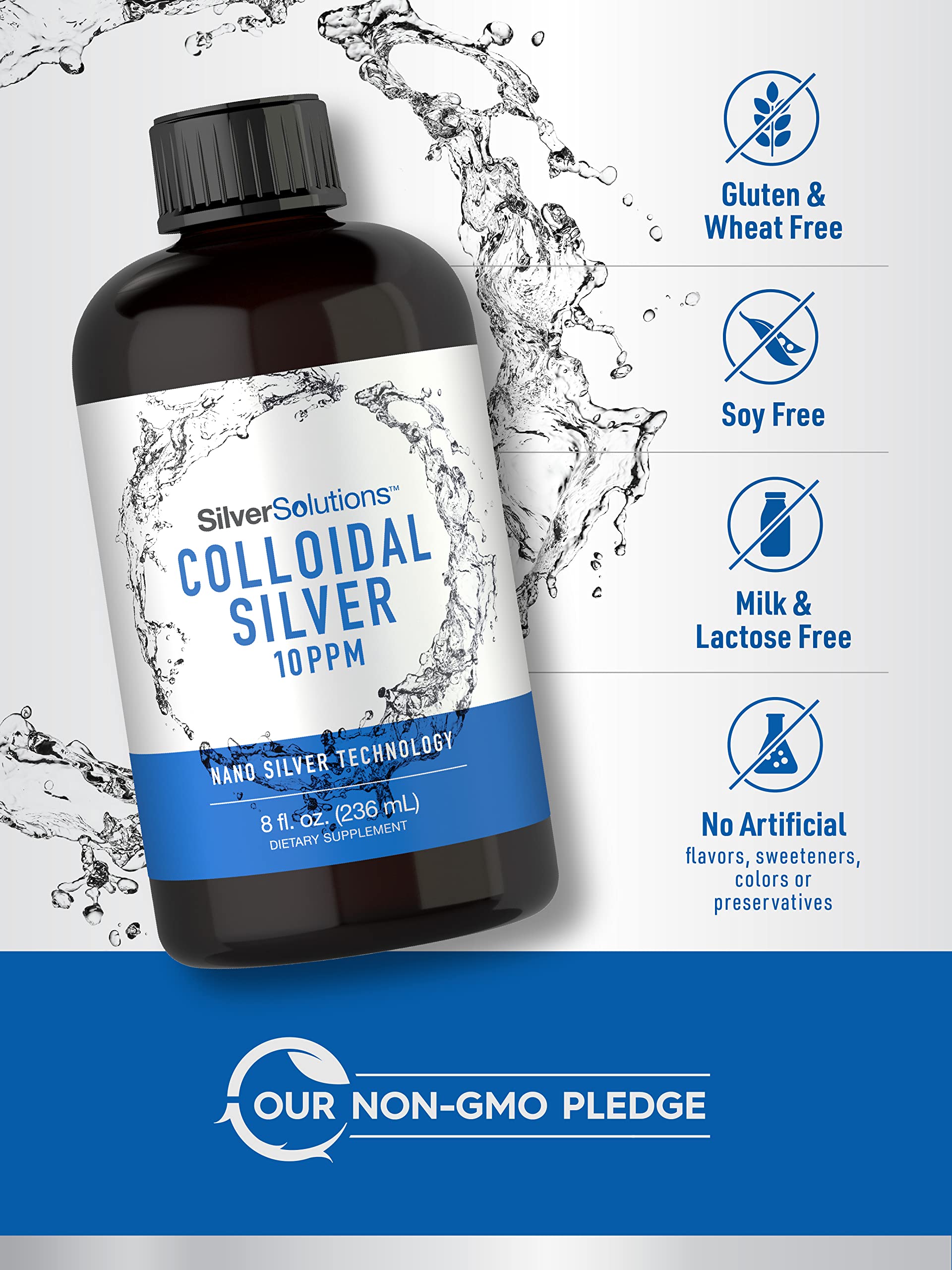 Foto 5 pulgar | Suplemento de Plata Coloidal Carlyle 10 Ppm 236 Ml- Venta Internacional
