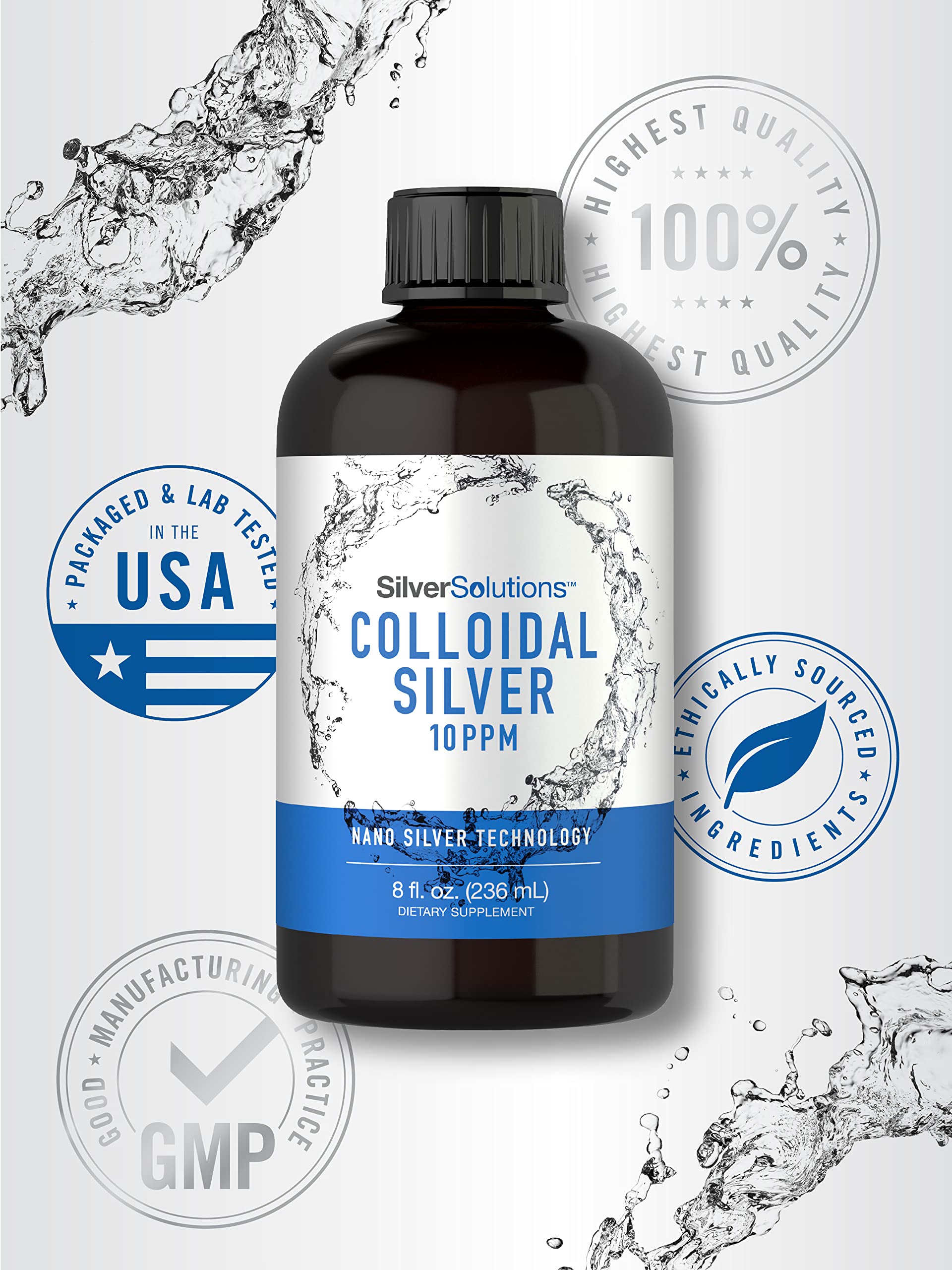 Foto 6 pulgar | Suplemento de Plata Coloidal Carlyle 10 Ppm 236 Ml- Venta Internacional