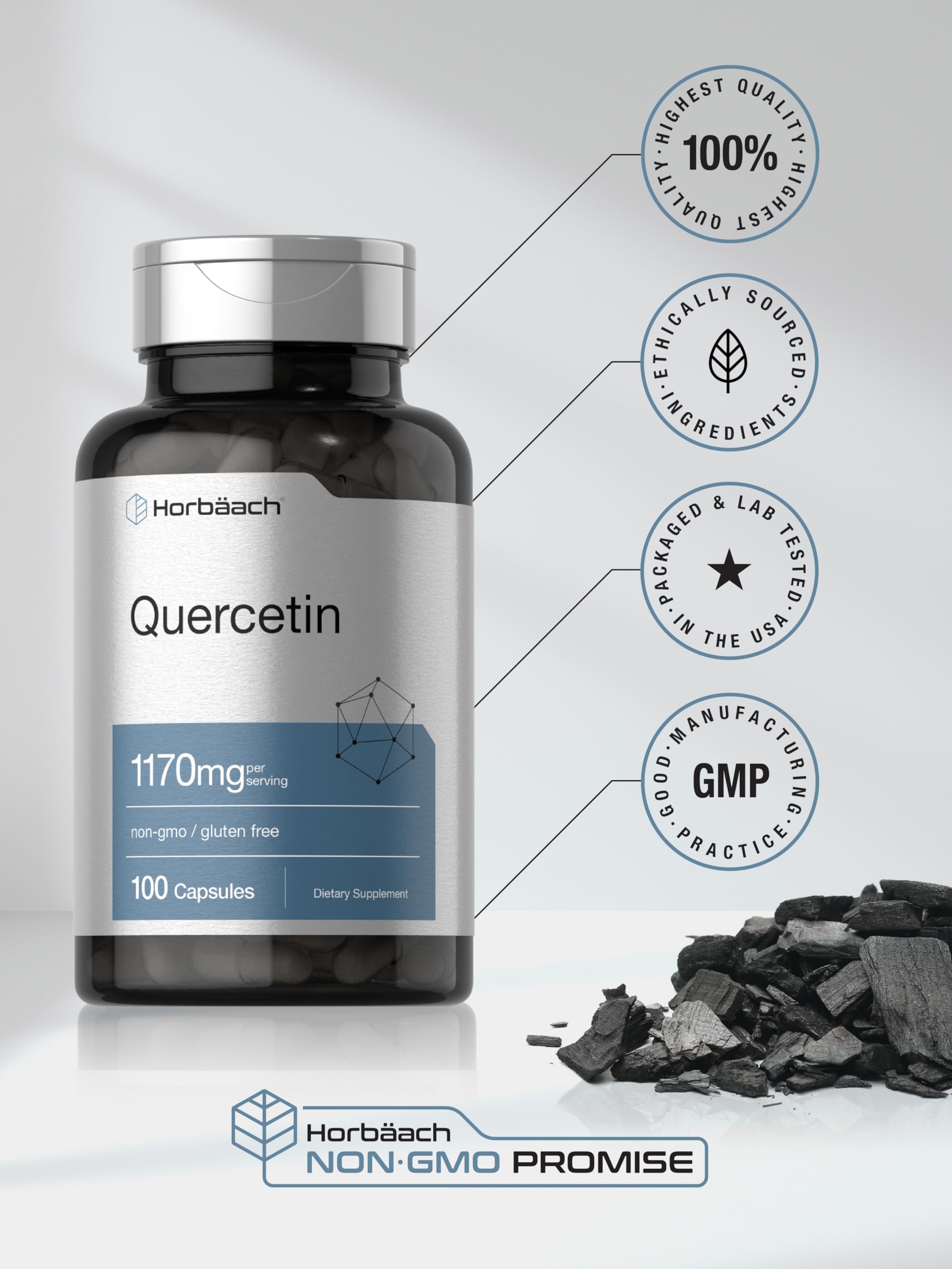 Foto 7 pulgar | Suplemento Horbäach Cápsulas De Quercetina 1170 Mg 100 Unidades - Venta Internacional