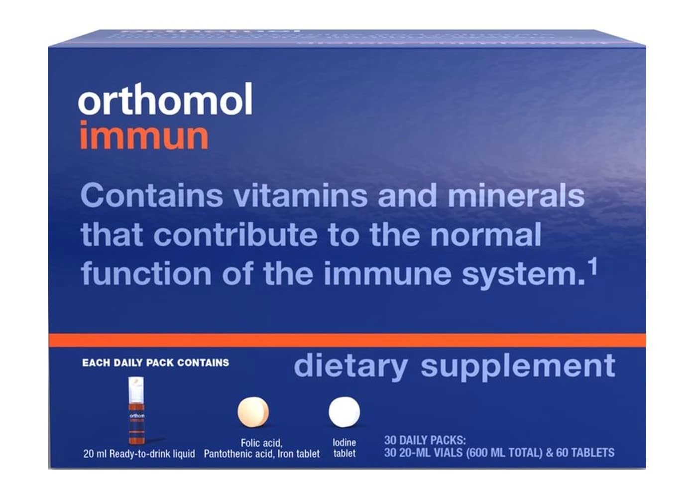 Foto 2 pulgar | Suplemento Orthomol Immun Vial Suministro para 30 Días 600 ml - Venta Internacional
