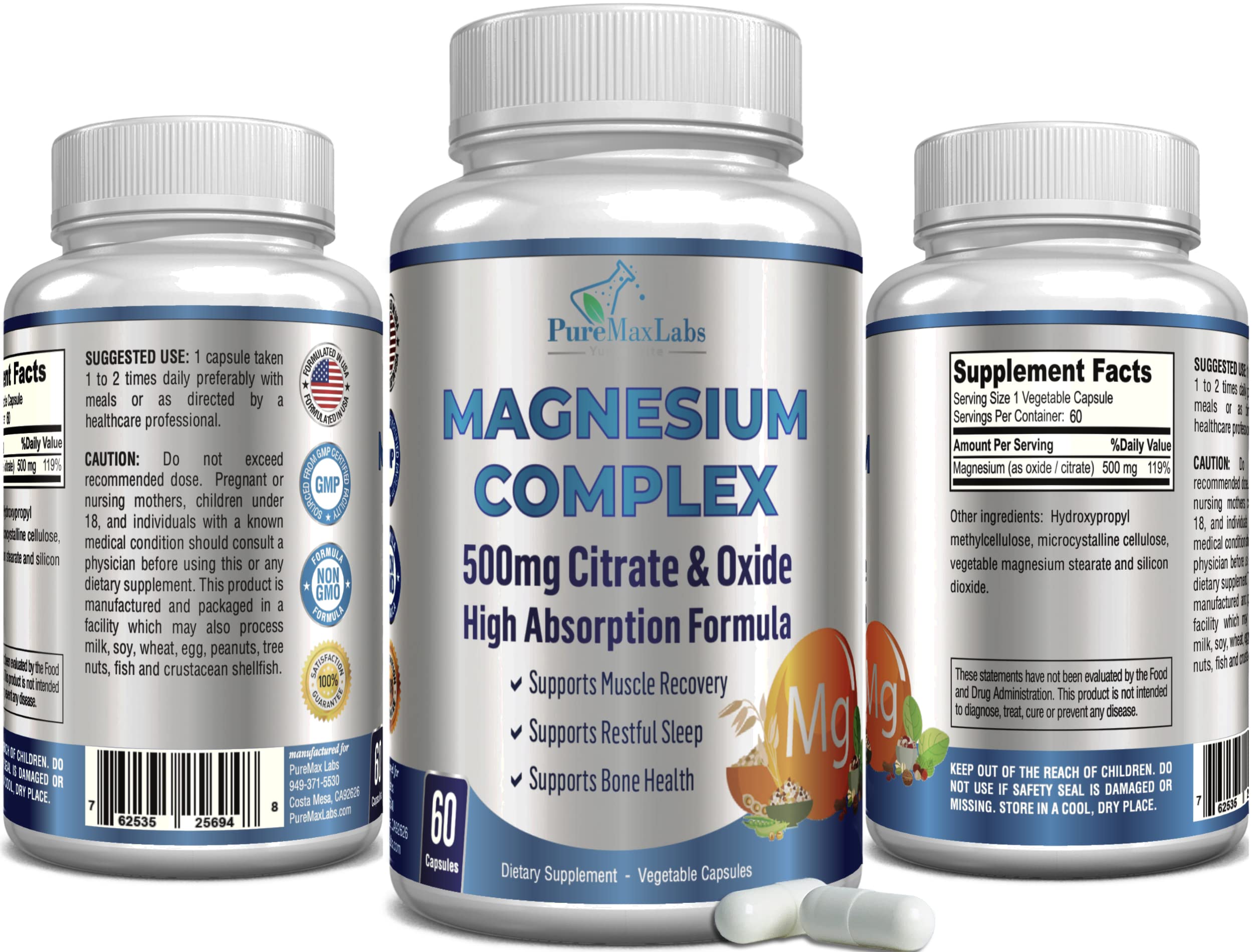 Foto 5 pulgar | Suplemento Yummyvite de Magnesio 500 Mg 60 Cápsulas - Venta Internacional