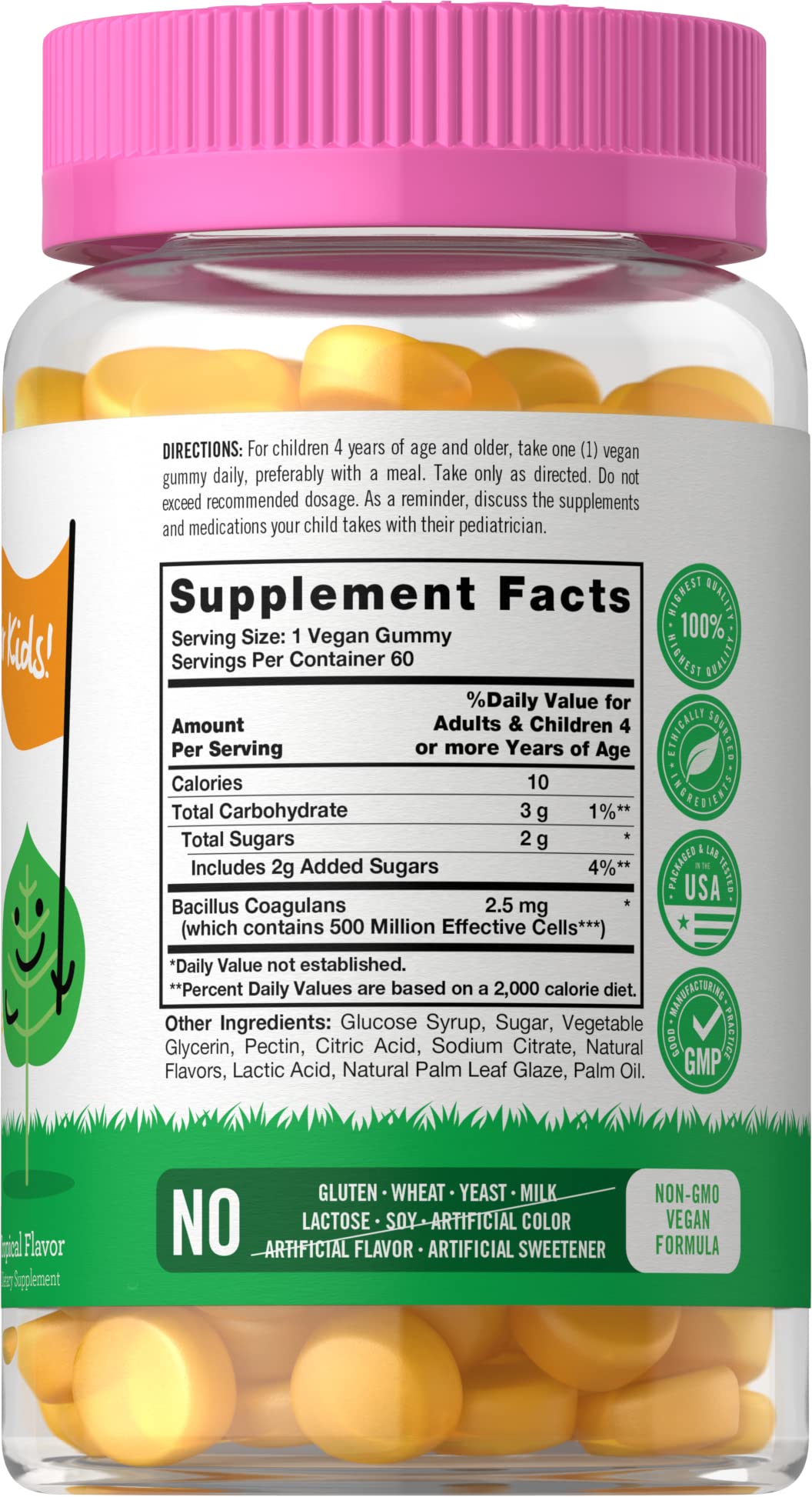 Foto 3 pulgar | Suplemento Probiótico Carlyle Lil' Sprouts 60 Gummies Kids - Venta Internacional