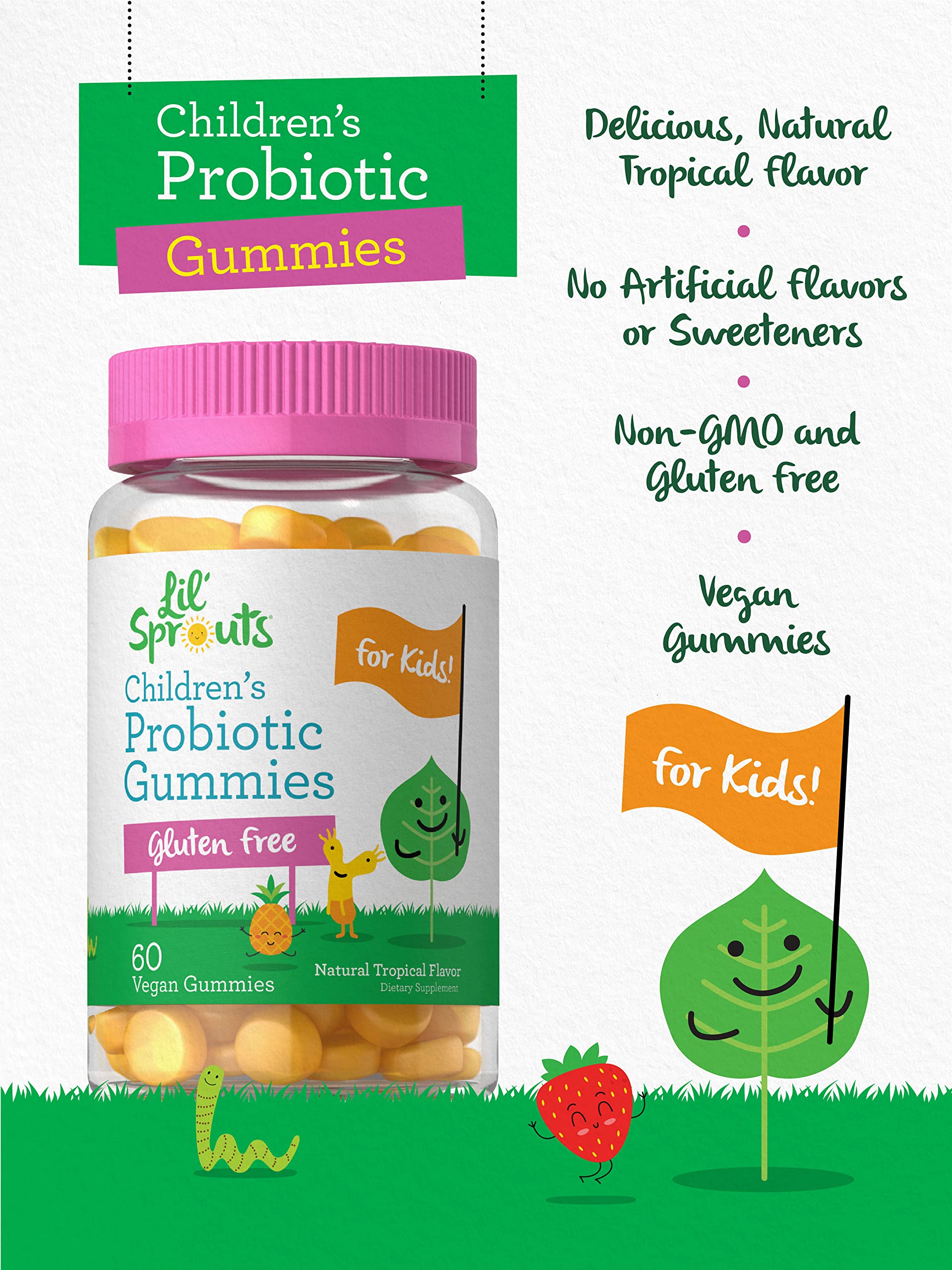 Foto 4 pulgar | Suplemento Probiótico Carlyle Lil' Sprouts 60 Gummies Kids - Venta Internacional