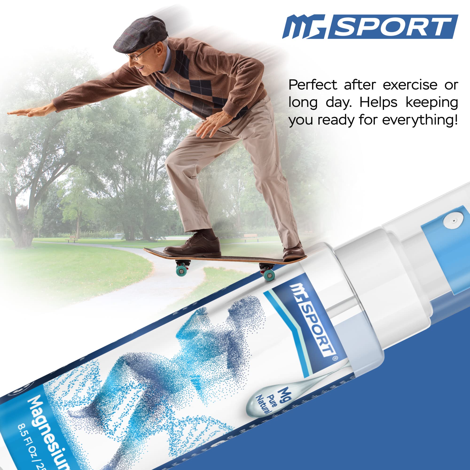 Foto 3 pulgar | Spray de Aceite de Magnesio MgSport de Alta Absorción 250 ml del Mar Muerto - Venta Internacional