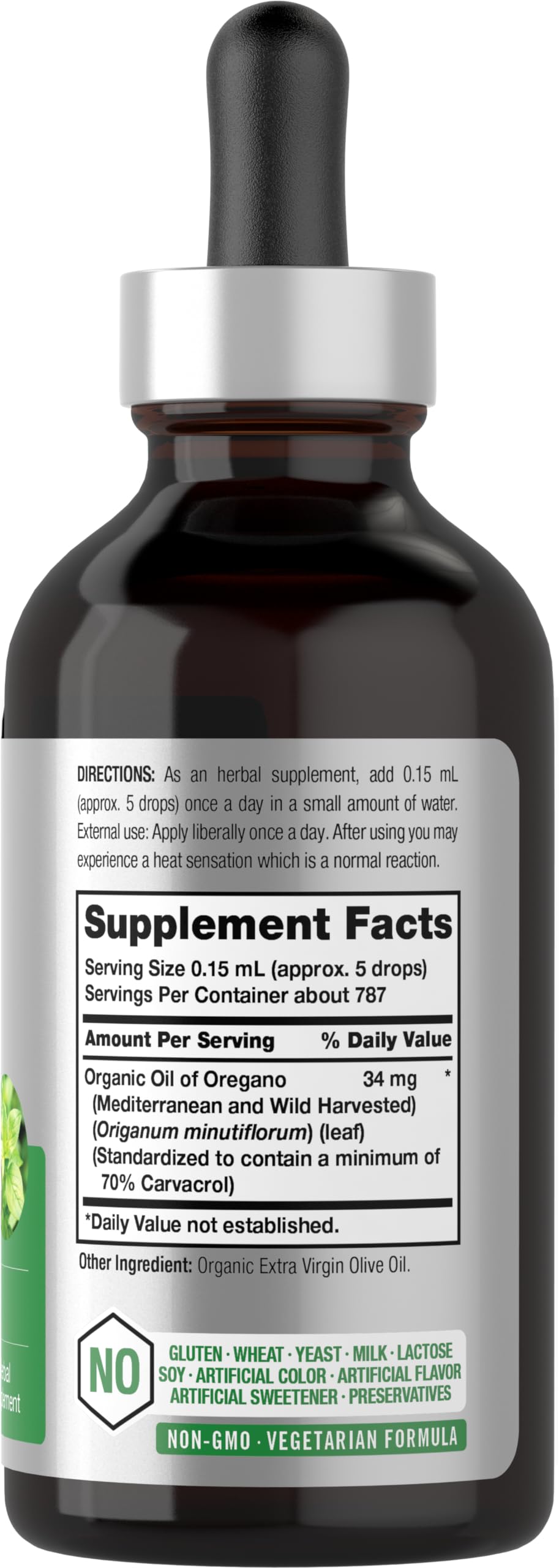 Foto 3 pulgar | Suplemento de Aceite de Orégano Orgánico Horbäach 118 Ml- Venta Internacional