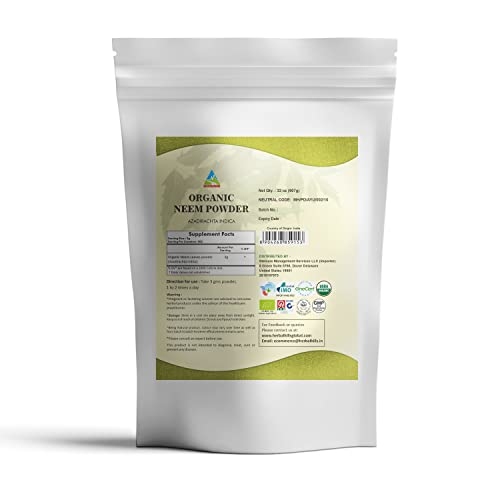 Foto 3 pulgar | Polvo De Neem Orgánico Herbal Hills Azadirachta Indica 946ml - Venta Internacional