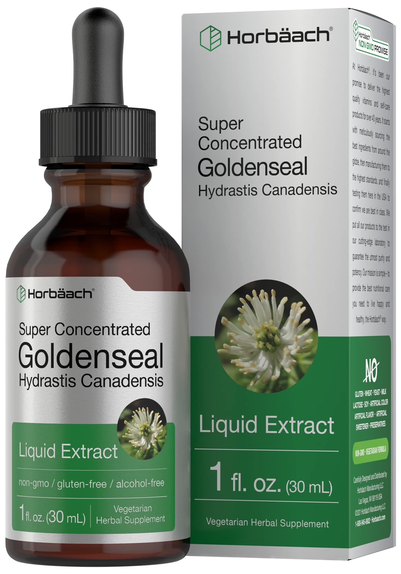 Suplemento Horbäach Extracto De Raíz de Foca Dorada 30 ml Sin Alcohol - Venta Internacional