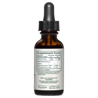 Foto 1 | Suplemento en Gotas Live Wise Naturals Dha Omega 3 - Venta Internacional