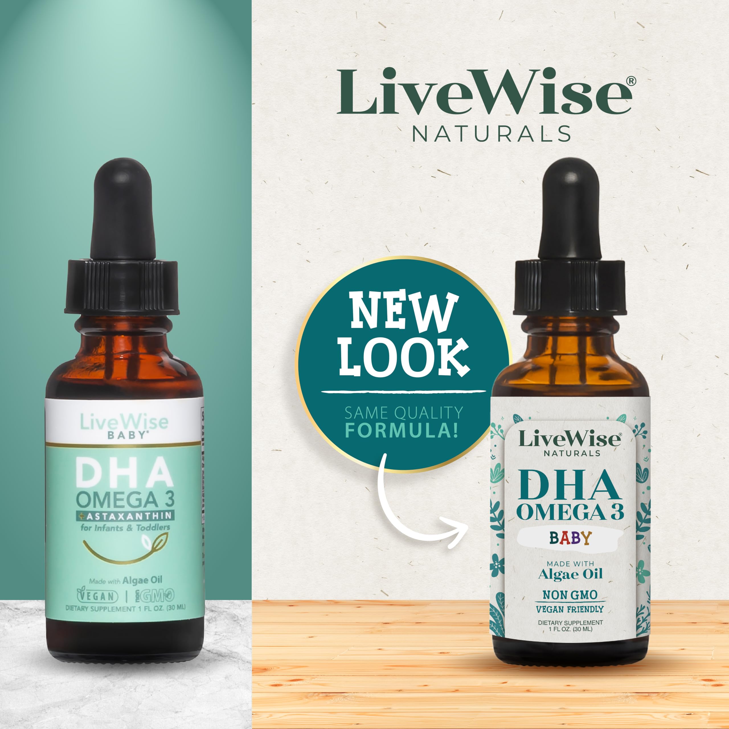 Foto 4 pulgar | Suplemento en Gotas Live Wise Naturals Dha Omega 3 - Venta Internacional