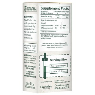 Foto 6 | Suplemento en Gotas Live Wise Naturals Dha Omega 3 - Venta Internacional