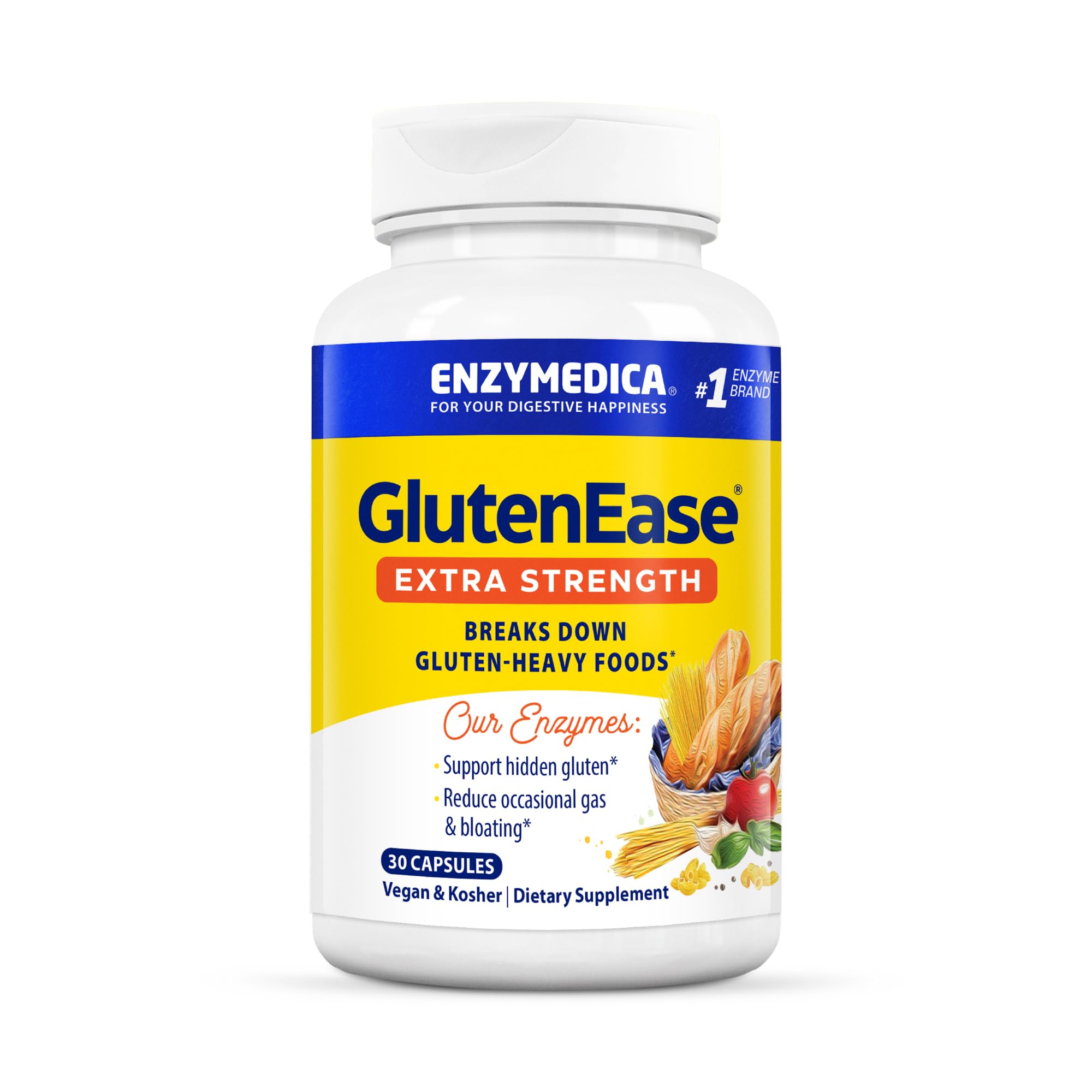 Foto 2 pulgar | Suplemento Enzymedica Glutenease Extra Strength 30 Cápsulas - Venta Internacional