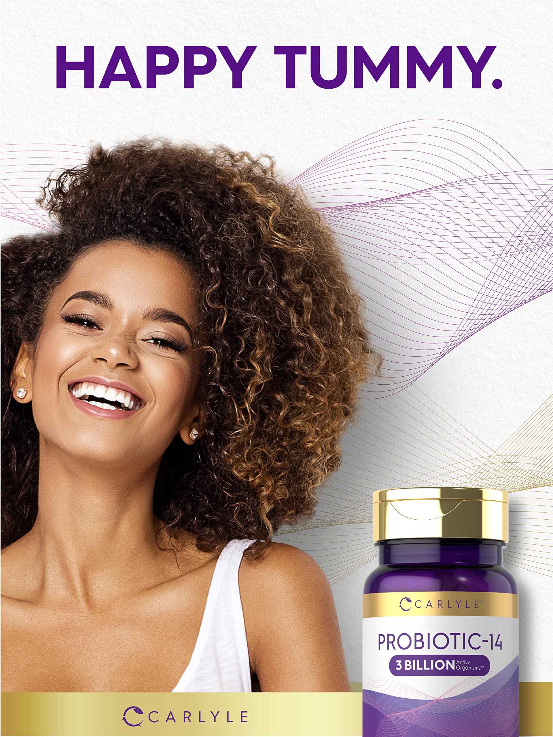 Foto 6 | Probiótico Carlyle Probiotic-14 con 3 Mil Millones de CFU 60 Cápsulas - Venta Internacional