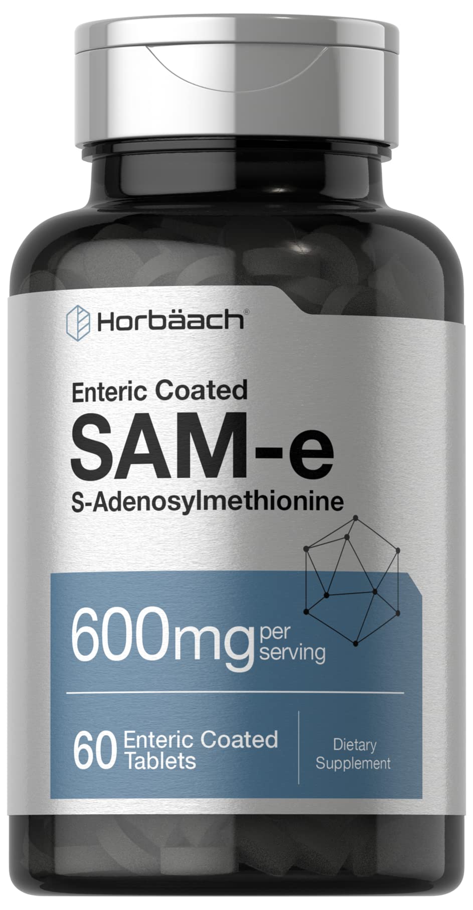 Foto 2 pulgar | Suplemento Horbaach Sam-e 600 mg 60 Comprimidos - Venta Internacional