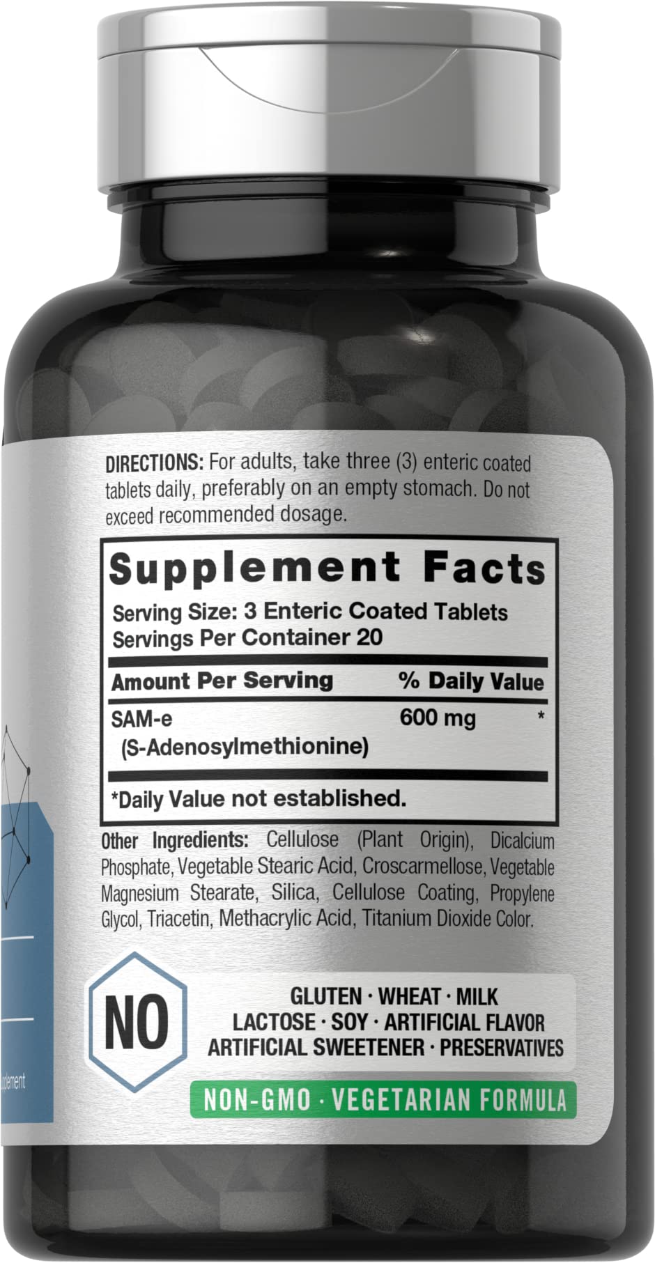Foto 3 pulgar | Suplemento Horbaach Sam-e 600 mg 60 Comprimidos - Venta Internacional
