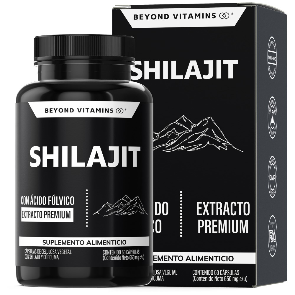 Foto 2 pulgar | Suplemento Alimenticio Extracto Premium Shilajit Y Raíz De Cúrcuma Beyond Vitamins B_SHILAJIT_60 60 Cápsulas